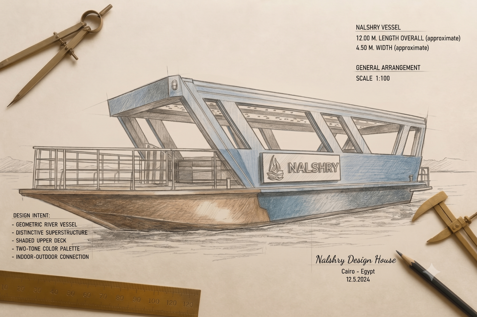 Nalshry vessel — architectural concept illustration